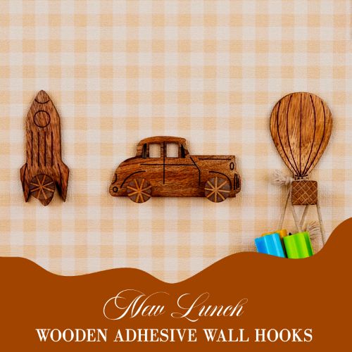 Adhesive Kids Wall Hooks