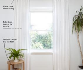 HOW TO HANG CURTAINS THE RIGHT WAY