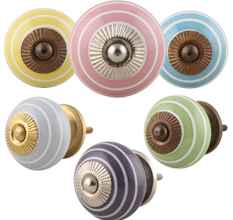 Ceramic Strip Knobs