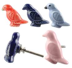 Ceramic Bird Shape Knobs