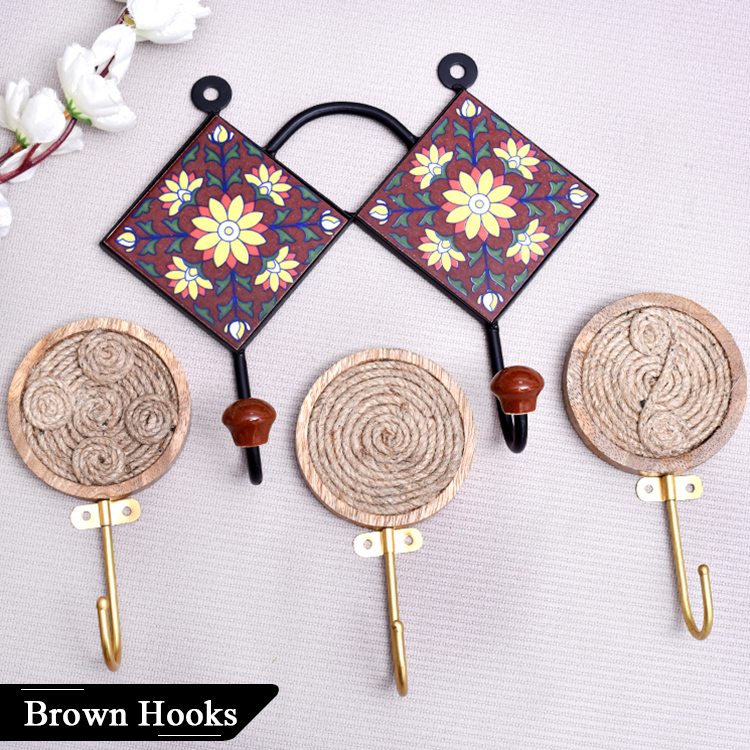Brown Wall Hooks
