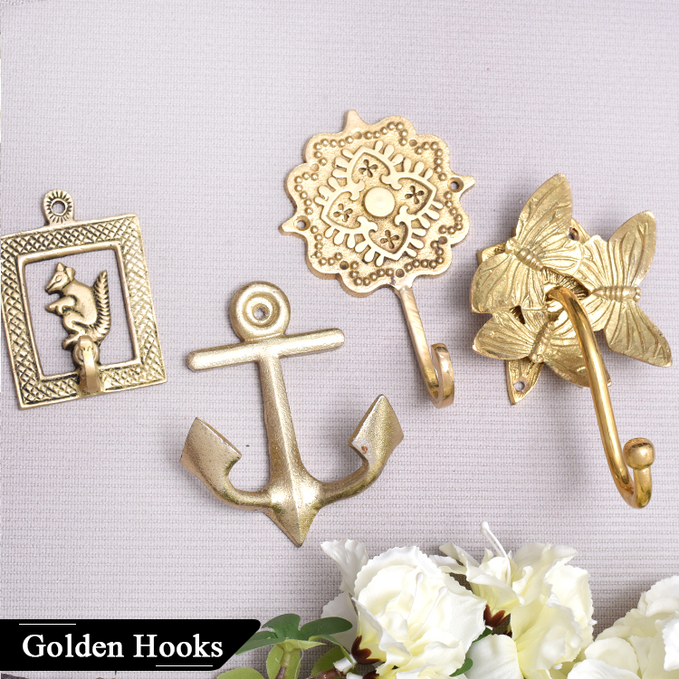 Gold Wall Hooks