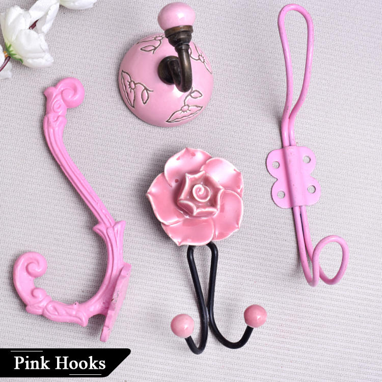 Pink Wall Hooks