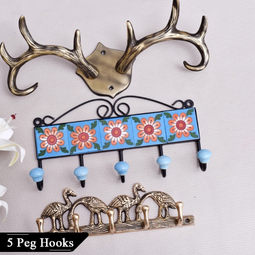 5 Peg Wall Hooks
