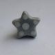 Light Grey Dotted Star Shaped Knob