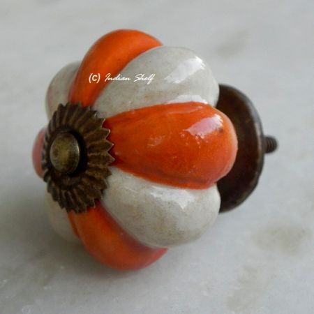 White Orange Knob