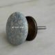 Sky Blue Marble Flat Furniture Knob