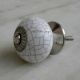 White Purple Crackle Ceramic Dresser Knob Online