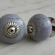 Grey Pink Crackle Wardrobe Knob