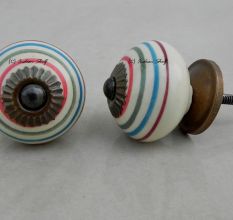 Mixed Striped knob
