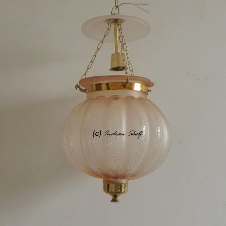 Light Pink Melon Lamp
