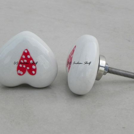 Red Heart Knob