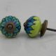 Lime Green Sunflower Knob