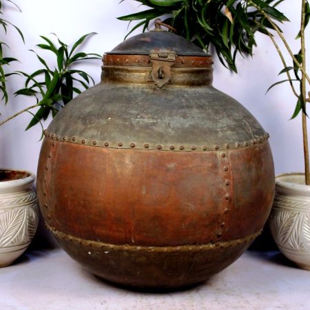 Copper Bronze Planter-25.5 X 25.5 Inches