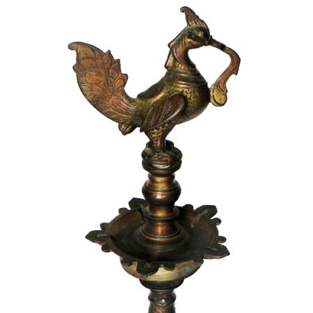 Vintage Oil Lamp-23 (Ht-26 Inches)