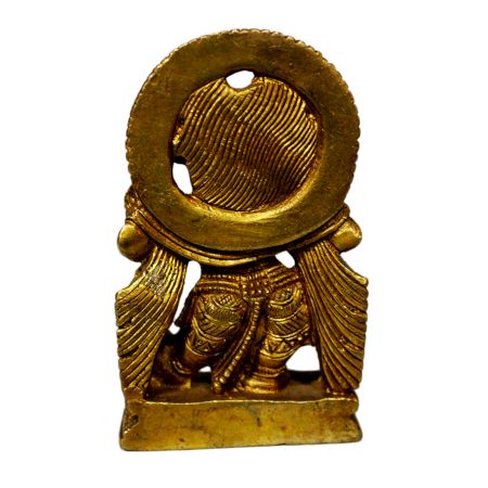 Brass Ganesha (Ht-4.1 Inches)