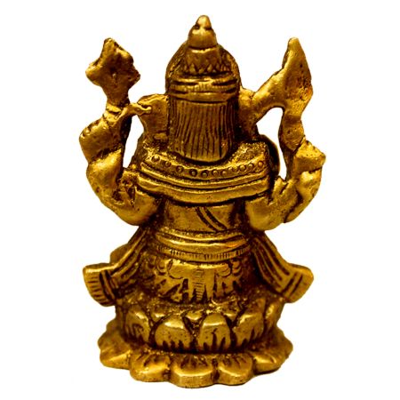 Brass Ganesha (Ht-2.7 Inches)