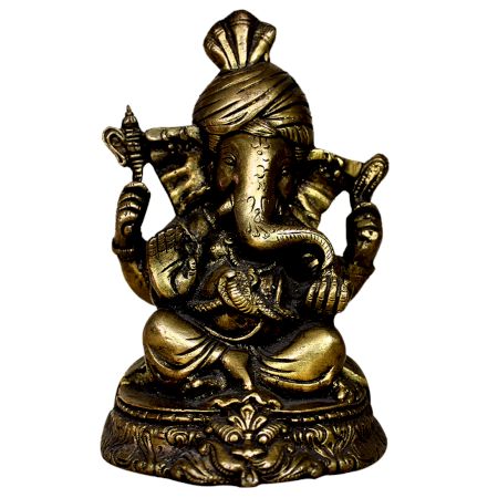 Brass Ganesha (Ht-6 Inches)