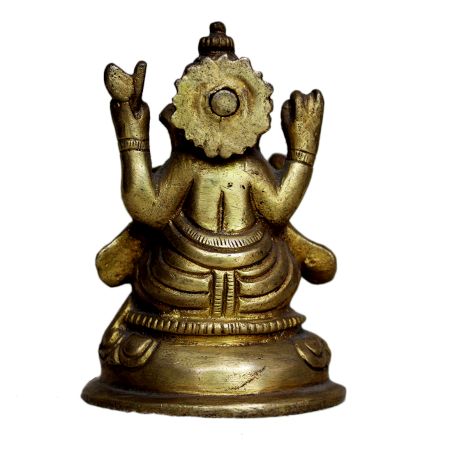 Brass Ganesha (Ht-3.5 Inches)