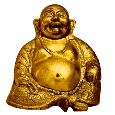 Brass Happy Buddha (Ht-7.5 Inches)