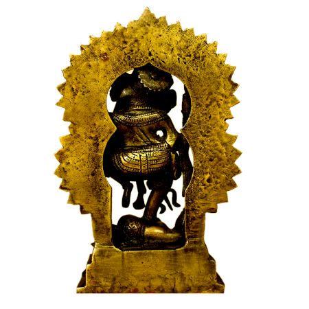Brass Ganesha (Ht-7.3 Inches)