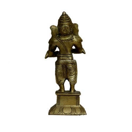 Brass Ganesha (Ht-4.7 Inches)