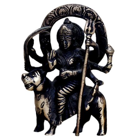 Brass Durga (Ht-5.9 Inches)
