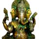 Brass Ganesha (Ht-7.9 Inches)