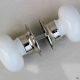Big White Mortice Door Handles 2.75