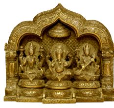 Ganesh Laxmi Saraswati (8.7 Inches)