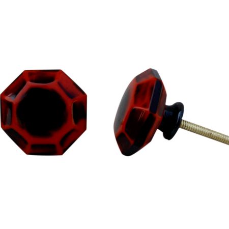 Antique Red Resin Knob