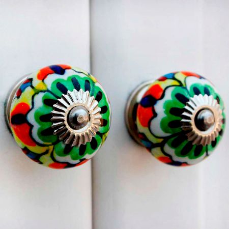 Colorful Round Drawer Knob