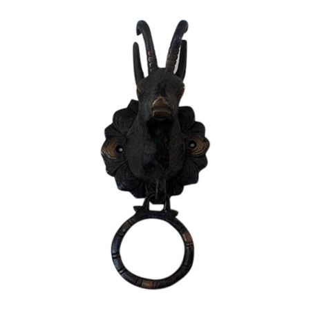 Antique Billy Goat Door Knocker-1