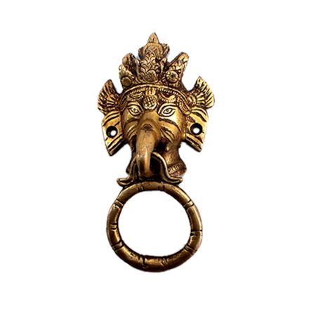 Golden Ganesha Door Knocker