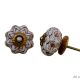 Brown Floral Melon Ceramic Knob