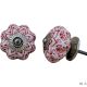Red Flower Drawer Knob