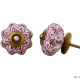 Red Flower Drawer Knob