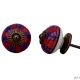 Red Navy Blue Leaf Drawer Knob