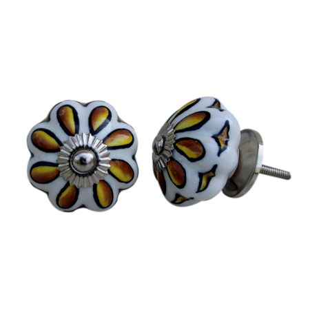 Sunflower Ceramic Knob