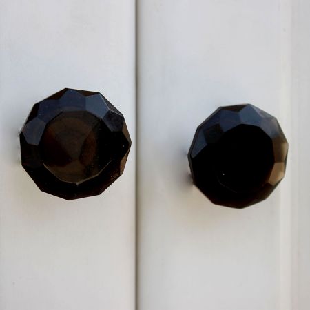 Purple Diamond Glass Cabinet Knob