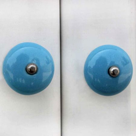 Turquoise Flat Knob