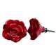 Dark Red Rose Knob