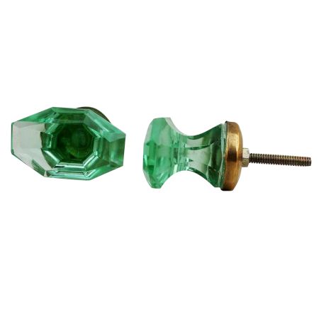 Green Tapered Baguette Drawer Knobs Online