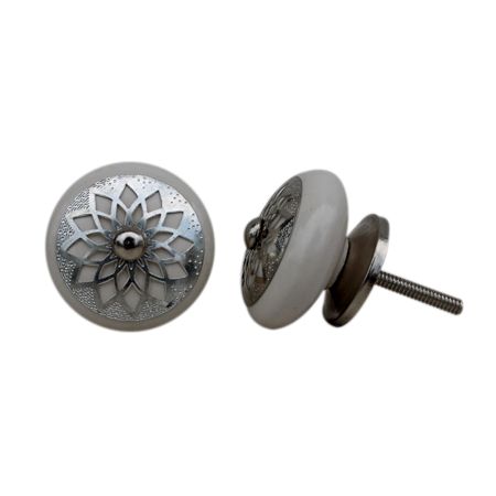 Cream Strewn Flat Knob-03