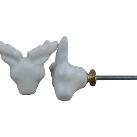 White Deer Handmade Knob