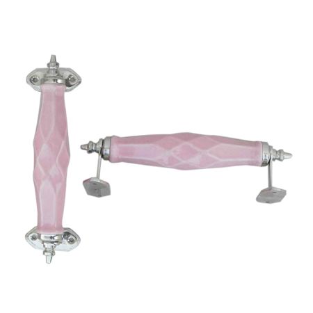 Pink Cut Ceramic Handles