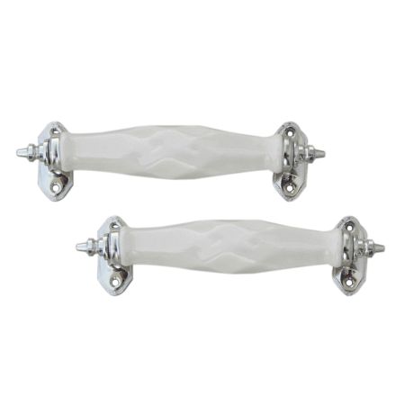 White Cut Ceramic Handles