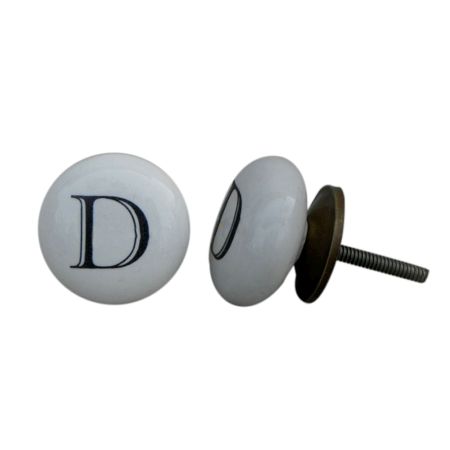 D Alphabet Cabinet Door Knob