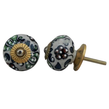 Brown Flower Knob (1)