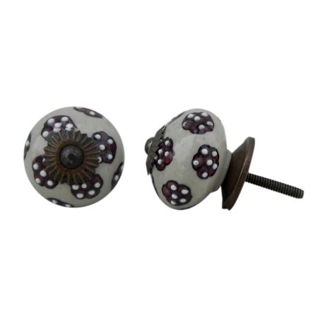 Cherry Tiny Floral Knob (1)